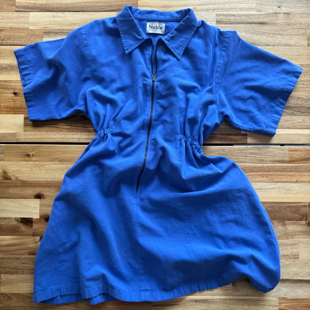 Noble Utility Dress- Cobalt
